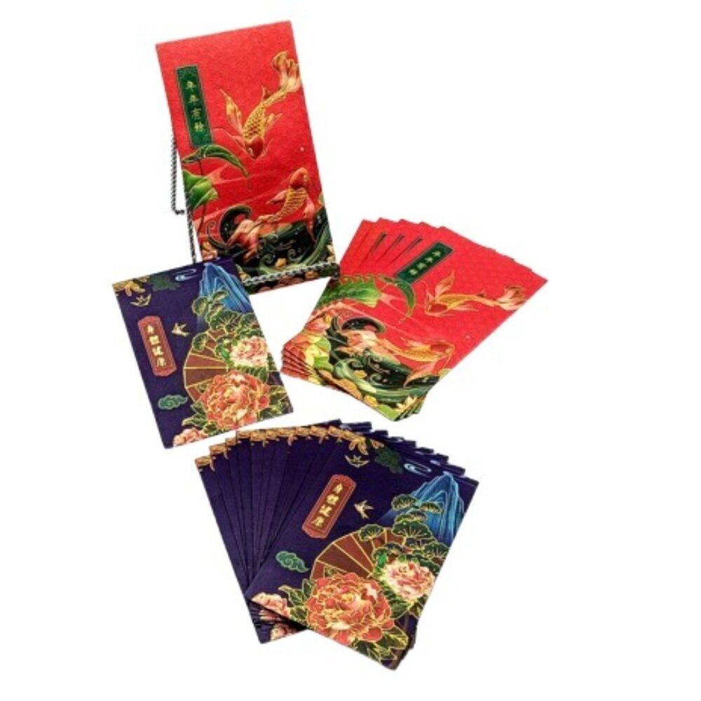 Chinese Floral Gold Gift Envelopes